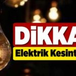 elektrik kesintisi