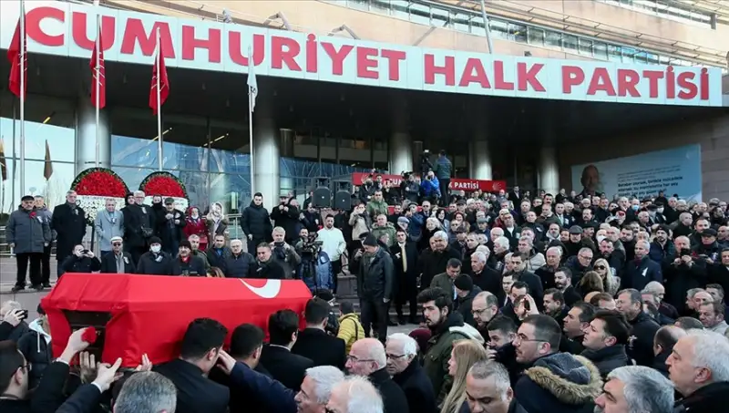 CHP Genel Merkezi Deniz Baykal Tören