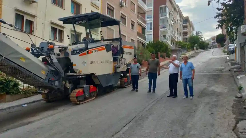 Karabağlar Belediyesi Asfaltlama Çalışması