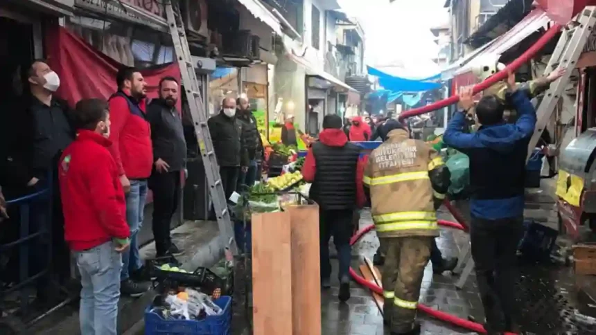 İzmir kemeraltı Yangın