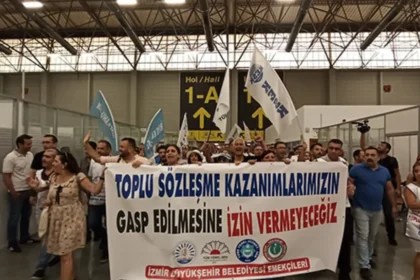 İzmir Büyükşehir Belediyesi protesto