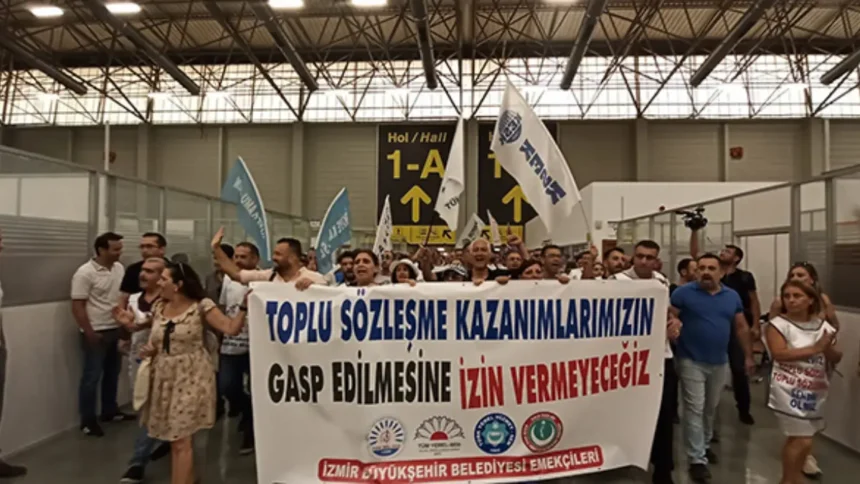 İzmir Büyükşehir Belediyesi protesto