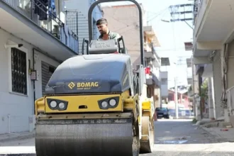 Bayraklı Asfalt Çalışması