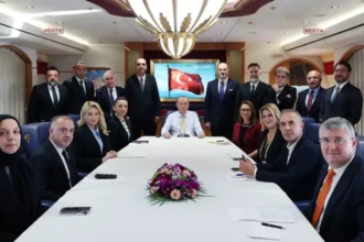 Erdoğan körfez Dönüşü Gazeteciler