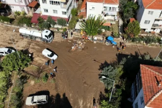 Foça Sel temizlik Çalışması