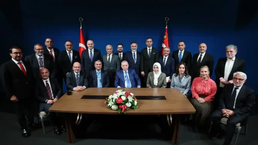 Erdoğan gazeteciler